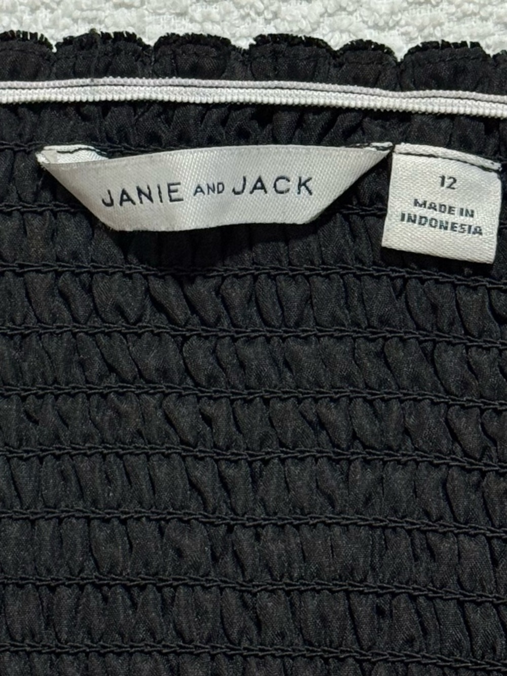 Janie And Jack Girls 12 Black Velvet Party Holiday Dress - Picture 3 of 12